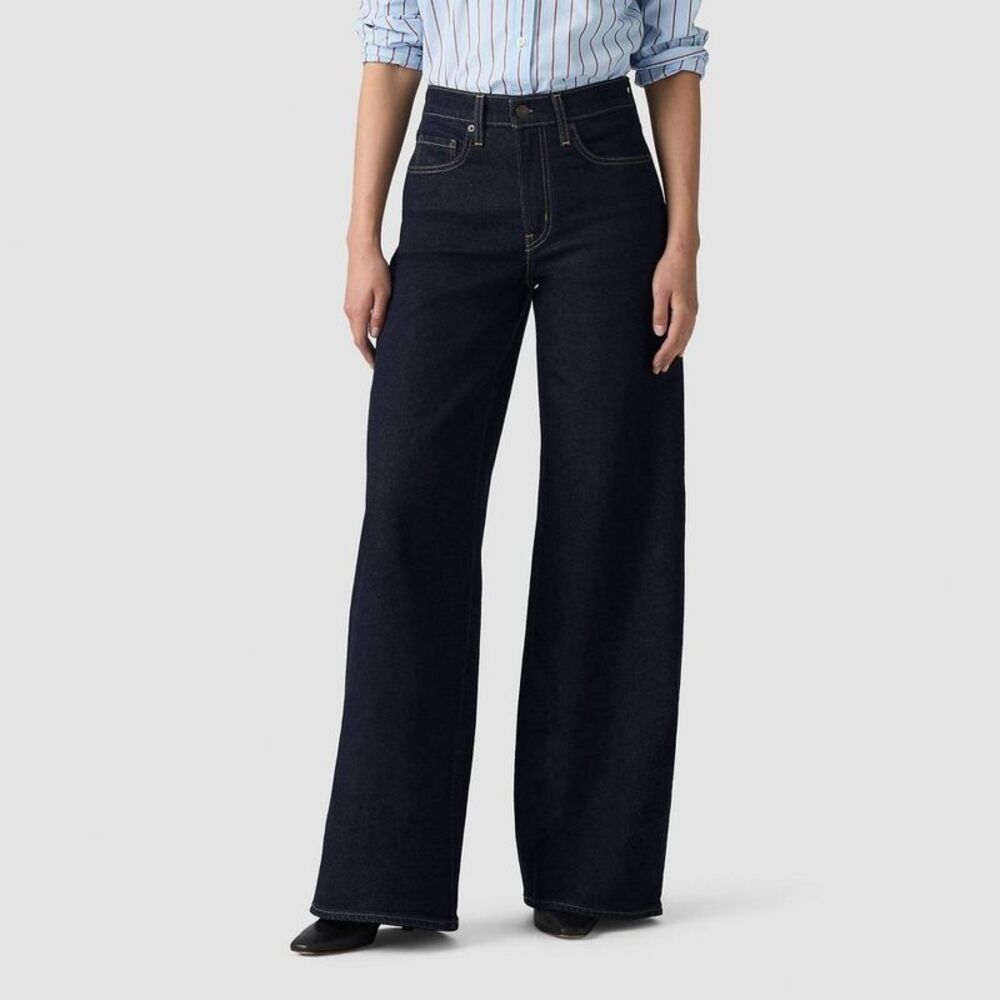 Open Box - Levi's -  Women's High-Rise Wide Leg Jeans Retro Rinse